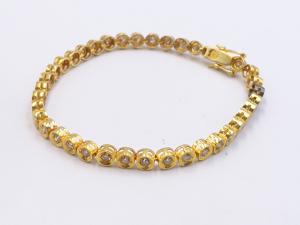 18K(Au75.92%保証) ダイヤ 2.00ct ブレスレット 13.3g